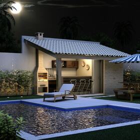 Outdoor pool design